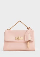 Mini Kerry Chain-Handle Crossbody Bag - Light Pink