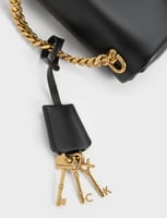 Mini Kerry Chain-Handle Crossbody Bag - Black