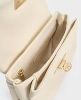 Mini Kerry Chain-Handle Crossbody Bag - Cream