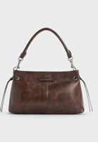 Noane Top Handle Bag - Distressed Coffee