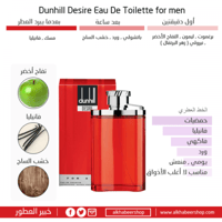 طقم دانهيل ديزاير الاحمر او دو تواليت (عطر 100مل+ش...