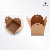 علب تغليف كرافت بني مربعة للهدايا والتوزيعات (12 ح...