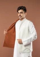 سديري جوخ لون ابيض/بني