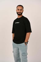 تيشرت اوفر سايز اسود الأحجيات