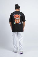 تيشرت اوفر سايز اسود دب اكس