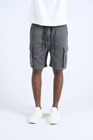 شورت رصاصي بجيوب