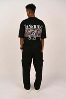 تيشرت اوفر سايز لون اسود HANKRIEG