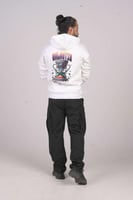 هودي ابيض اوفر سايز