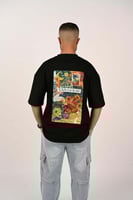 تيشرت اوفر سايز لون اسود VAN GOGH