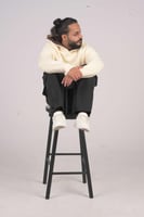 هودي بيج فاتح اوفر سايز دبل كاب بفتحت اصابع ساده