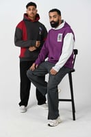 هودي اوفر سايز دبل كاب فتحت اصابع