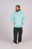 هودي سماوي اوفر سايز دبل كاب لوقو بتر فلاي