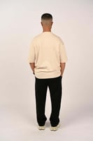 تيشرت اوفر سايز لون بيج بلوقو اصفر