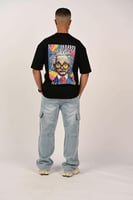 تيشرت اوفر سايز اسود أينشتاين