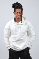 هودي اوفر سايز ابيض بطبعة SUMMER