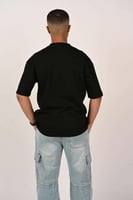 تيشرت اوفر سايز لون اسود بلوقو