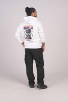 هودي ابيض اوفر سايز