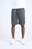 شورت رصاصي بجيوب