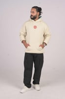 هودي بيج غامق اوفر سايز دبل كاب لوقو ميامي