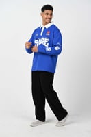 هودي اوفر سايز دبل كاب فتحت اصابع