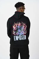 هودي اوفر سايز اسود بلوقو بتر فلاي