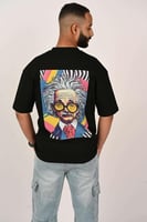 تيشرت اوفر سايز اسود أينشتاين