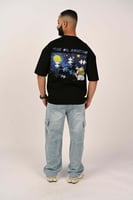 تيشرت اوفر سايز اسود الأحجيات