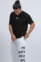 تيشرت اوفر سايز اسود انشتاين