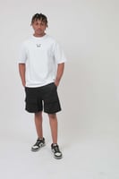 تيشرت اوفر سايز ابيض ساده S-148