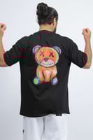 تيشرت اوفر سايز اسود دب اكس