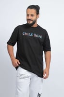 تيشرت اوفر سايز اسود دب اكس