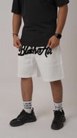 شورت رجالى ابيض بكتابة
