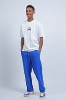 تيشرت اوفر سايز ابيض يد السوني