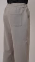 بنطلون اوفر سايز رصاصي سادة