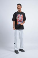 تيشرت اوفر سايز اسود i MON