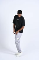 تيشرت اوفر سايز فراشة زرقاء