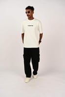 تيشرت اوفر سايز ابيض