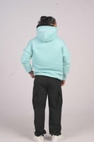 هودي سماوي اوفر سايز دبل كاب لوقو