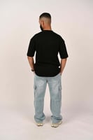 تيشرت اوفر سايز اسود بلوقو