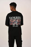 تيشرت اوفر سايز لون اسود HANKRIEG