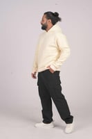 هودي بيج فاتح اوفر سايز دبل كاب بفتحت اصابع ساده