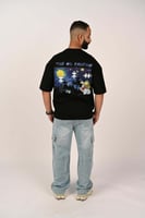 تيشرت اوفر سايز اسود الأحجيات