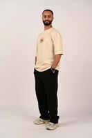 تيشرت اوفر سايز لون بيج بلوقو اصفر