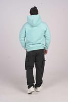 هودي سماوي اوفر سايز دبل كاب لوقو بتر فلاي