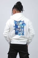 هودي اوفر سايز ابيض بطبعة SUMMER