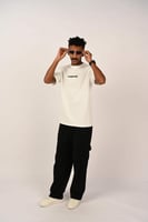 تيشرت اوفر سايز ابيض