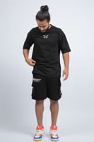 تيشرت اوفر سايز اسود ريلي