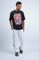 تيشرت اوفر سايز اسود i MON