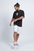 تيشرت اوفر سايز اسود لوقو PM