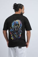 تيشرت اوفر سايز اسود انشتاين